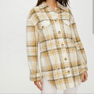 Aritzia wilfred free ganna shirt plaid jacket shacket